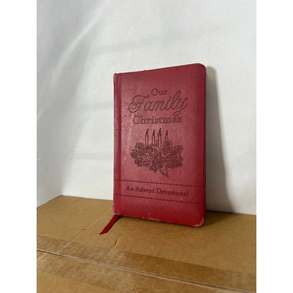Our Family Christmas An Advent Devotional Red Faux‎ Leather Holiday Book 2013